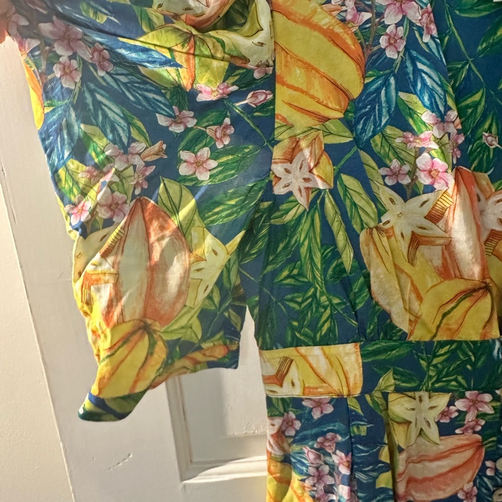 FARM Rio Tropical Floral Puff-Sleeve Midi Dress - Picture 4 of 9